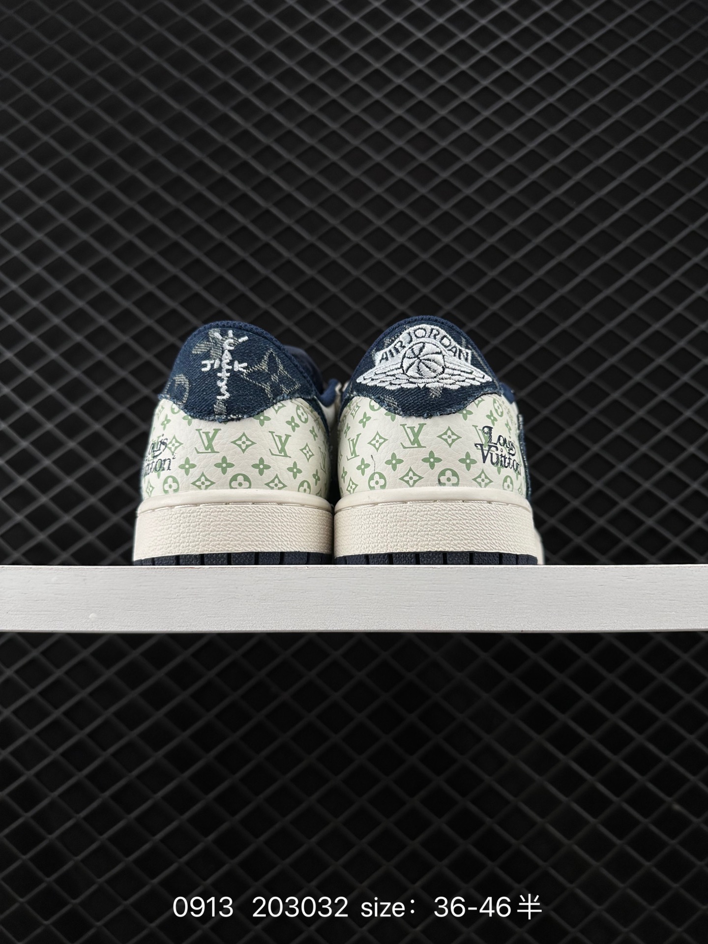 fragment design x Travis Scott x Nike Air Jordan 1 Low OG SP”Black/Green Toe“